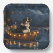 Grosser Schweizer Berg Weihnachtsfest Reise Pappteller (Vorderseite)