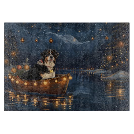 Grosser Schweizer Berg Weihnachtsfest Reise Schneidebrett (Vorderseite)