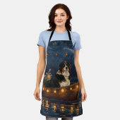 Grosser Schweizer Berg Weihnachtsfest Reise Schürze (Getragen)