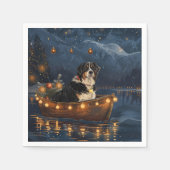 Grosser Schweizer Berg Weihnachtsfest Reise Serviette (Vorderseite)