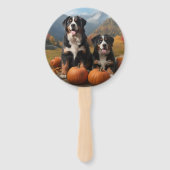 Grosser Schweizer Berggipfel Herbst Kürbisgeplänke Fächer (Vorderseite)