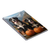 Grosser Schweizer Berggipfel Herbst Kürbisgeplänke Notizblock (Rechte Seite)