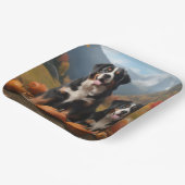 Grosser Schweizer Berggipfel Herbst Kürbisgeplänke Pappteller (Gewinkelt)