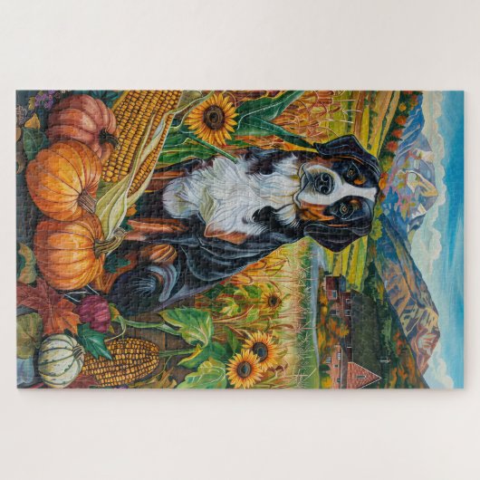 Grosser Schweizer Herbsternte Erntedank Puzzle (Horizontal)