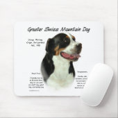 Grosser Schweizer Hundeschluss - Historisches Desi Mousepad (Mit Mouse)