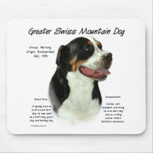 Grosser Schweizer Hundeschluss - Historisches Desi Mousepad