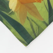 Grosser Schweizer Hundeschwalbe Blumen Malerei Fleecedecke (Ecke)