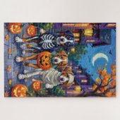 Größer Schweizer Sennenhund Halloween Süßigkeiten  Puzzle (Horizontal)