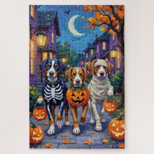Größer Schweizer Sennenhund Halloween Süßigkeiten  Puzzle