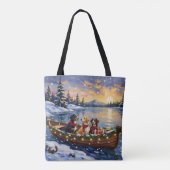 Großer Schweizer Sennenhund Weihnachtsboot Urlaub Tasche (Rückseite)