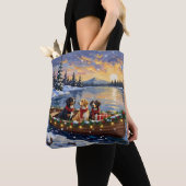 Großer Schweizer Sennenhund Weihnachtsboot Urlaub Tasche (Von Nahem)
