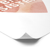 Großer-Schwester-Abstrakt-Herz-Wandkunst-Druck Poster (Ecke)