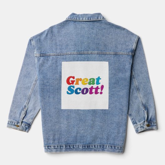 Großer Scott. Jeansjacke (Rückseite)