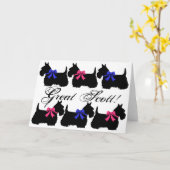 "Großer Scott! ", Leere Karte Scottish-Terriers (Gelbe Blume)