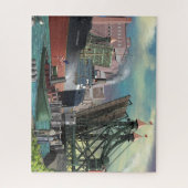 Großer Seefrachter, der durch den Jack Buffalo geh Puzzle (Vertikal)