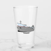 Großer Seen - Frachter Calumet (ex Roesch) Glas (Vorderseite)