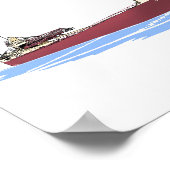 Großer Seen-Frachter Reserveselbstentlader Poster (Ecke)