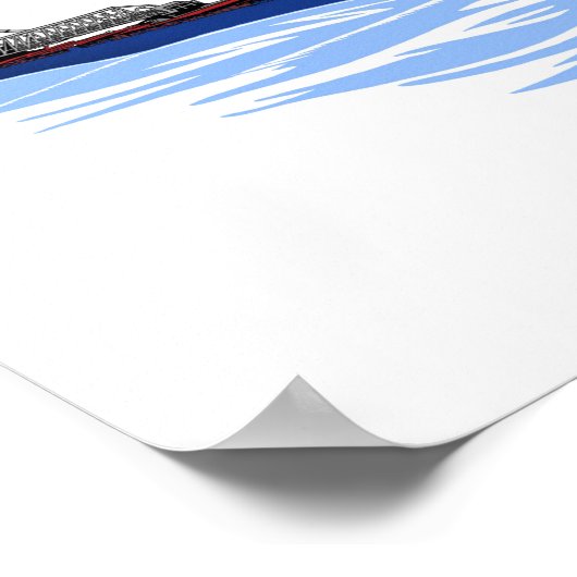 Großer Seenfrachter Algomarine Poster (Ecke)