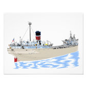 Großer Seenfrachter Alpena Fotodruck (Vorne)