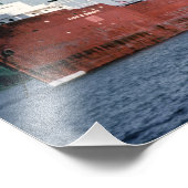 Großer Seenfrachter Alva C. Dinkey Fotodruck (Ecke)