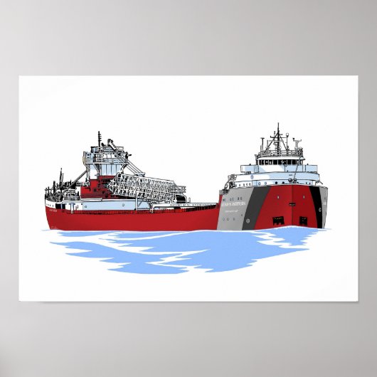 Großer Seenfrachter Arthur M. Anderson Poster (Vorne)