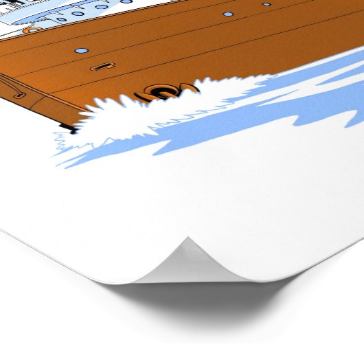 Großer Seenfrachter Canopus (Interlake) Poster (Ecke)