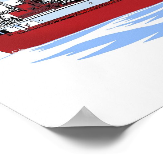 Großer Seenfrachter Cason J. Callaway Poster (Ecke)