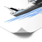 Großer Seenfrachter Cletus Schneider letzte Konfig Poster (Ecke)