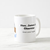 Großer Seenfrachter Hon. James L. Oberstar Kaffeetasse (VorderseiteRechts)