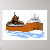 Großer Seenfrachter Hon. James L. Oberstar Poster (Vorne)