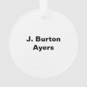 Großer Seenfrachter J. Burton Ayers Kinsman Ornament (Rückseite)