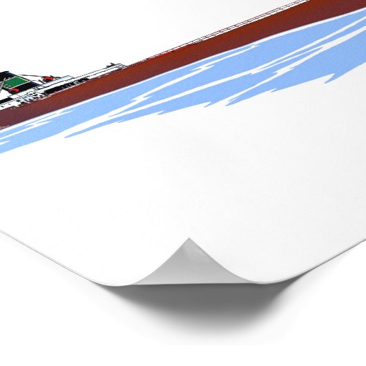 Großer Seenfrachter J. Burton Ayers Kinsman Poster (Ecke)