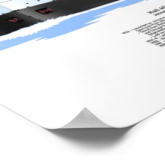 Großer Seenfrachter Johnstown Poster (Ecke)