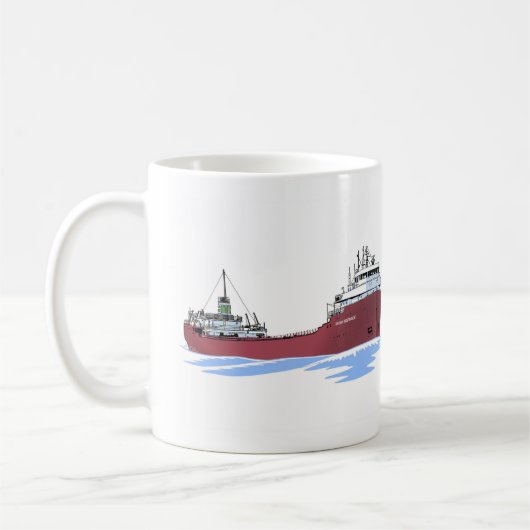 Großer Seenfrachter Kinsman Independent Kaffeetasse (Links)
