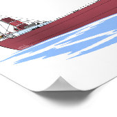 Großer Seenfrachter Sylvania (früh) Poster (Ecke)