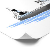 Großer Seenfrachter Thomas Adams neues Steuerhaus Poster (Ecke)