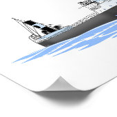 Großer Seenfrachter Thomas Adams Poster (Ecke)