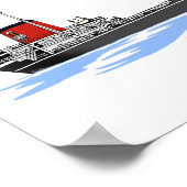 Großer Seenfrachter Troy H. Browning Poster (Ecke)