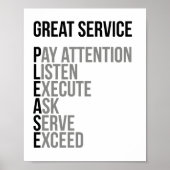 Großer Service Poster (Vorne)