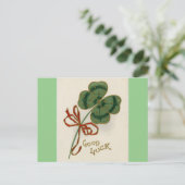 Großer Shamrock Postkarte (Stehend Vorderseite)
