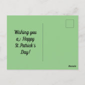 Großer Shamrock Postkarte (Rückseite)