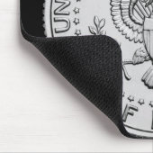 Großer Siegel-halber Dollar US Mousepad (Ecke)