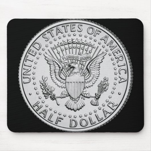 Großer Siegel-halber Dollar US Mousepad (Vorne)