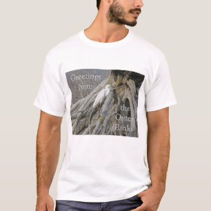 Großer Silberreiher (Ardea alba) OBX Outer Banks T-Shirt