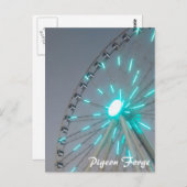 Großer Smoky Mountain Ferris Wheel Taube Schmiede  Postkarte (Vorne/Hinten)