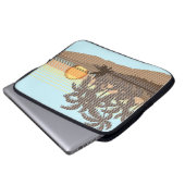 Großer Sonnenuntergang-hawaiischer NeoprenWetsuit Laptopschutzhülle (Vorne Knopf)