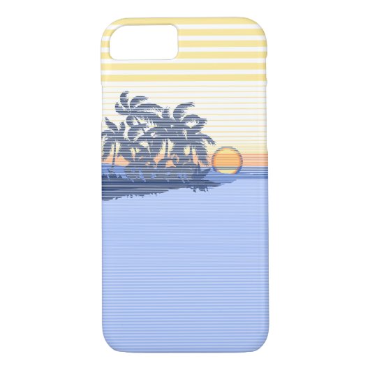 Großer Sonnenuntergang-Streifen hawaiischer iPhone Case-Mate iPhone Hülle (Rückseite)