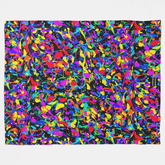 Grosser Spritzer - Fleece Blanket (Vorderseite (Horizontal))