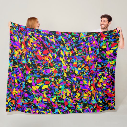 Großer Spritzer - Fleece-Decke Fleecedecke (Beispiel)
