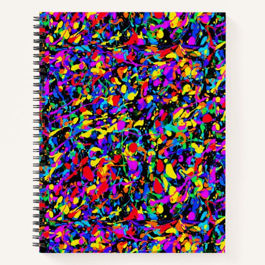 Grosser Spritzer - Notebook Notizblock (Vorderseite)